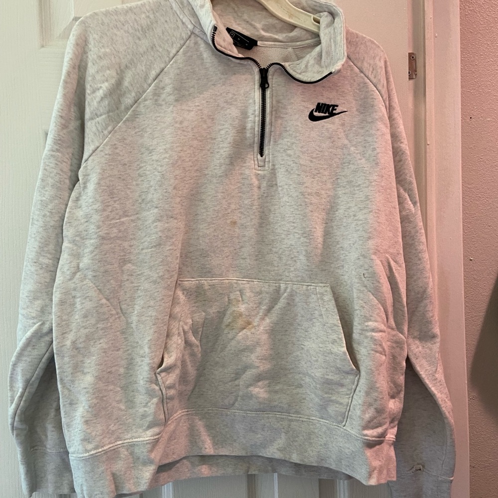 Pullover half zip sweatshirt